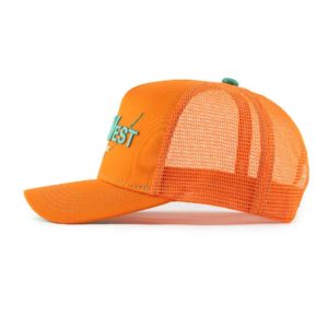 Orange golf headwear