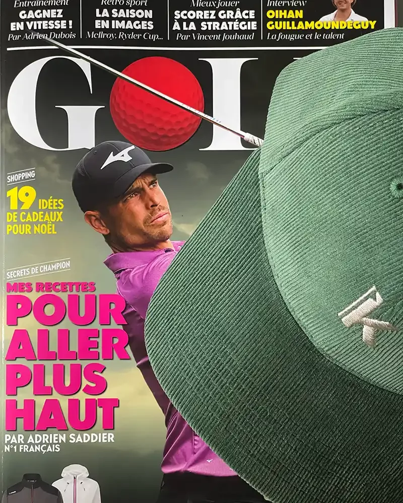 casquette golf velours