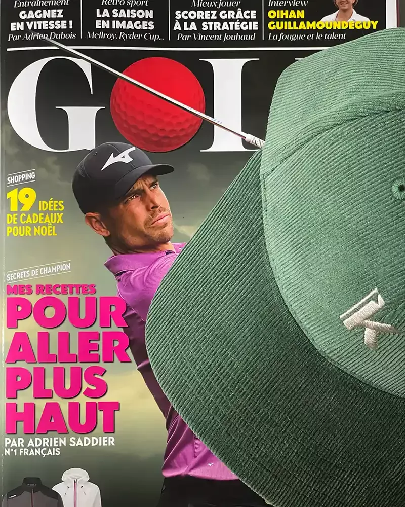 casquette golf velours