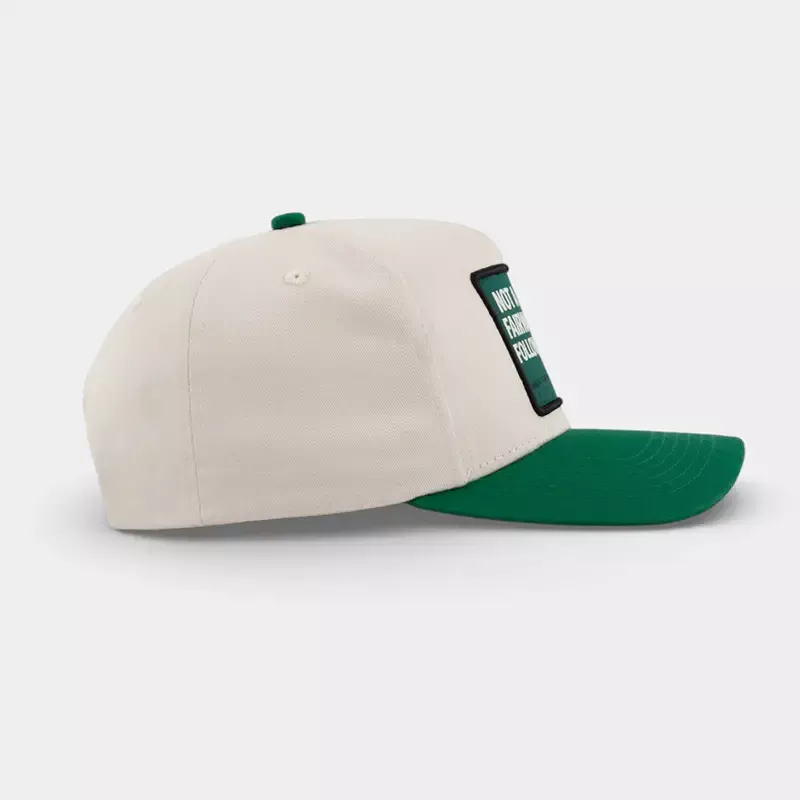 casquette golf blanc et vert