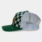 casquette golf visière suédine verte