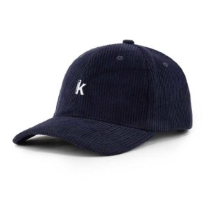 casquette velours bleu marine