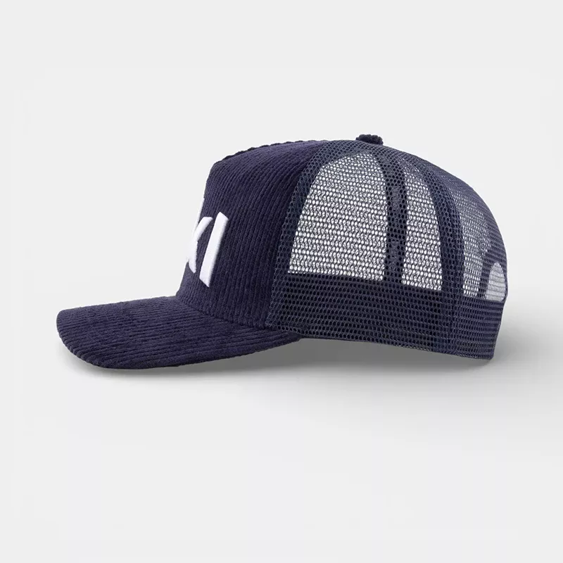 casquette ski velours bleu