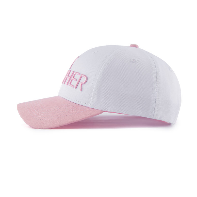 casquette femme blanc et rose